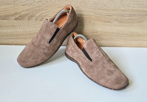 Think stone leder - stone, veloursleder