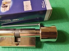 #475 / 251-  Drehknaufzylinder    K30/30 mm - 3 Schlüssel - Edelstahlfinish- Neu