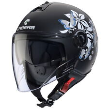 Caberg Riviera V4 X Mia Jethelm Matt-Schwarz/Weiss-Grau-Hellblau Motorradhelm