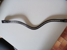 Passier Wechselstirnriemen Stirnband geschwungen KleineSteine Lackleder Full