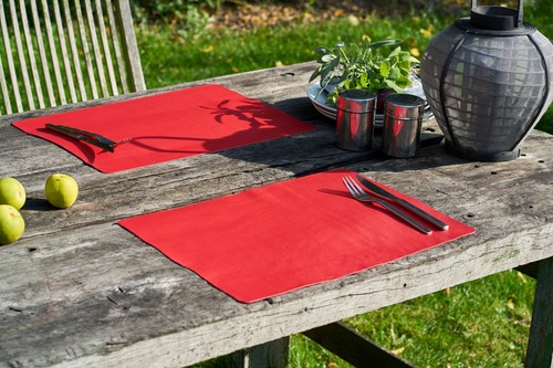 Echtleder tischset 4er - 4er, –