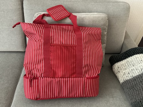 Picknicktasche rot weiss - picknicktasche,,