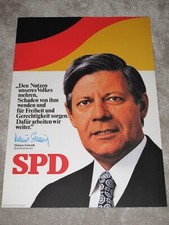 Spd helmut schmidt wahlplakat - spd,