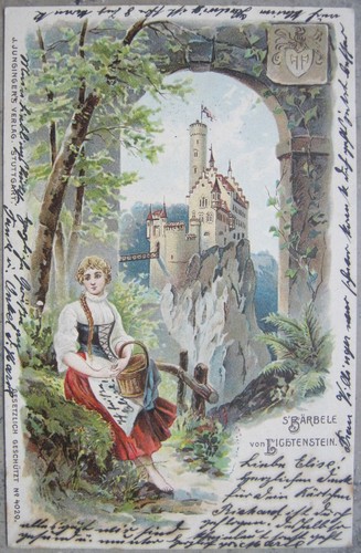 Prägekarte litho s - litho.,