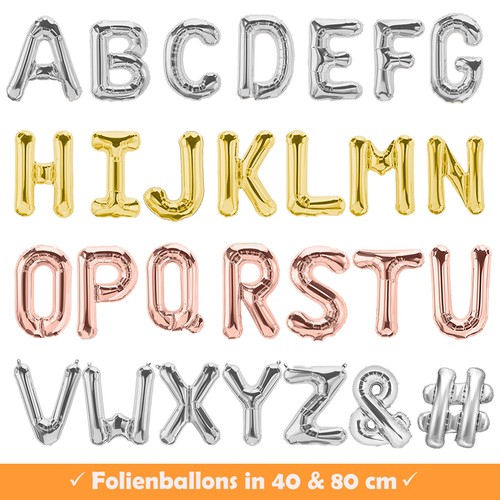 Buchstaben folienballons - buchstaben,