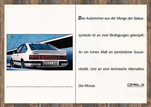 Opel monza gse reklame - gse,