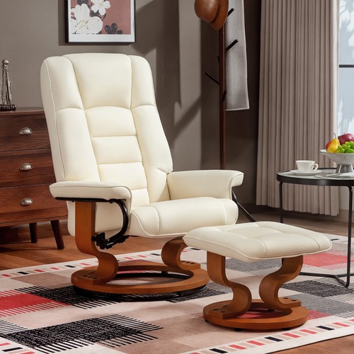 Homcom relaxsessel mit hocker - relaxsessel,