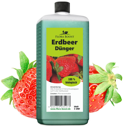 Erdbeeren dünger flora boost - erdbeeren,
