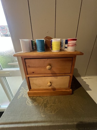 Vintage nähkästchen aus holz - nähkästchen,