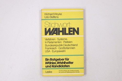 29382 wichard woyke stichwort - 29382,