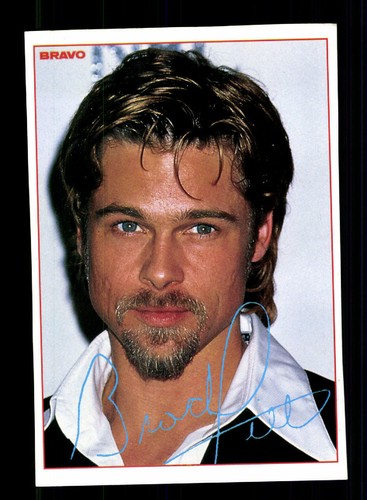 Brad pitt bravo autogrammkarte - brad,
