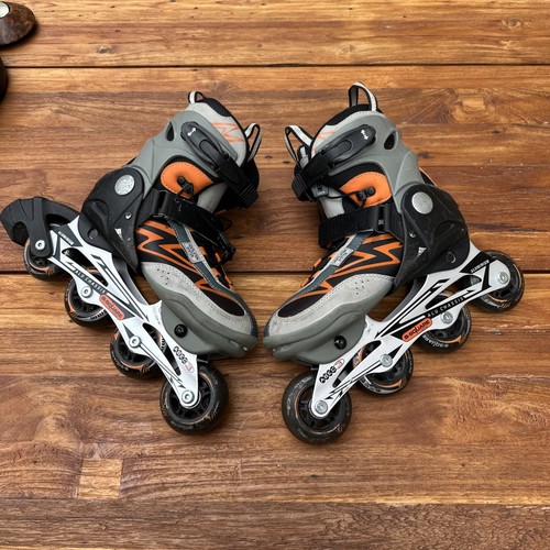 Inliner skates black orange - skates,