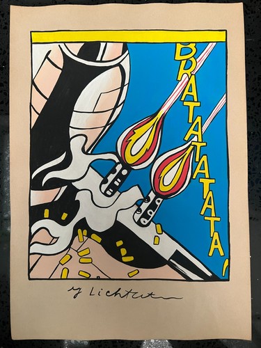 Roy lichtenstein - roy, (handarbeit)