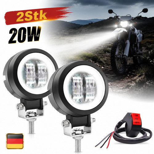 Motorrad led scheinwerfer 20w - led,