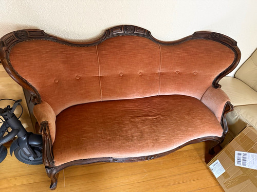 Vintage sofa sitzer - sofa, braun