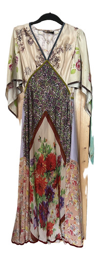 Dsquared2 maxi seidenkleid - dsquared2,