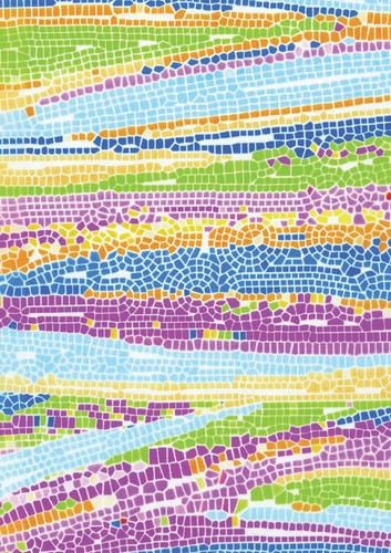 Décopatch papier mosaik color - papier,