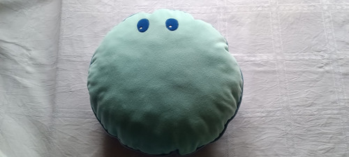 Rundes dekokissen blau aus - rundes,