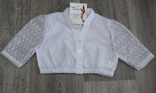 Dirndl bluse weiß spitze - weiß, isar