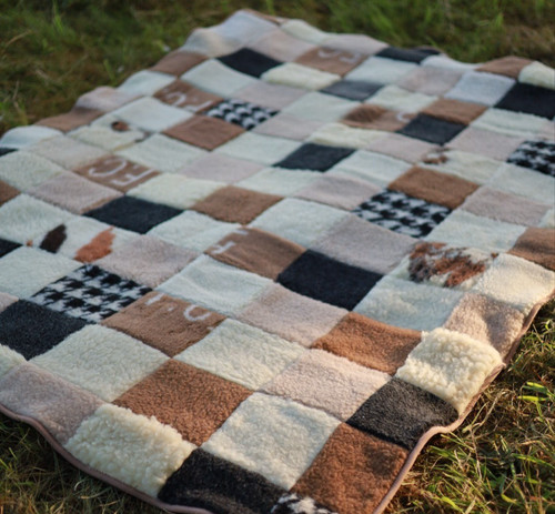 Wolldecke 100 wolle 148x220cm - wolle,