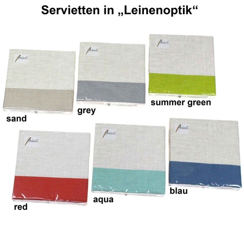 Servietten leinenoptik - 20,