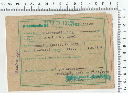 Altes ddr dokument - altes, ddr-dokument