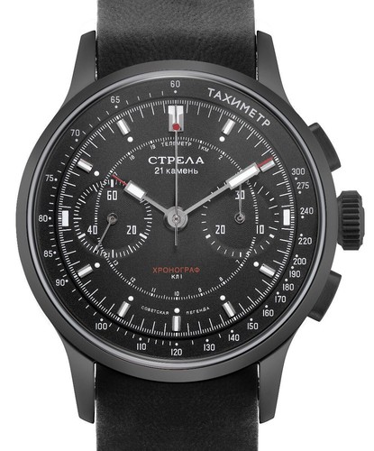 New strela chronograph - strela, black