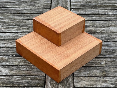 Afzelia 15x15x5cm 1st - 1st, holz