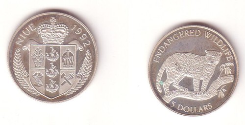 Dollar silber münze niue - 5,