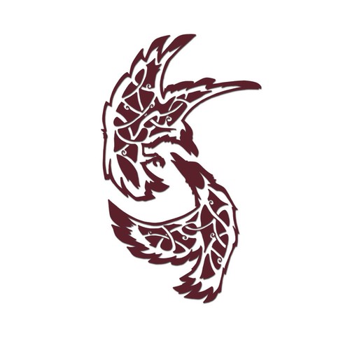 Hugin und munin 18x34cm - und,