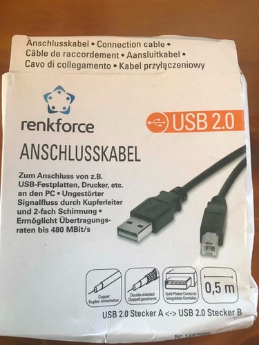 Renkforce usb 2 0 - 0,5m,