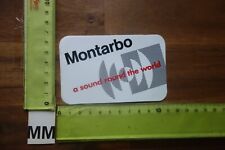 Alter Aufkleber Musik HiFi Audio TV Auto-Radio Lautsprecher Boxen MONTARBO (MMB)