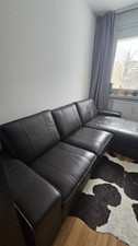 schwarze Ikea Kivik 3er-Leder