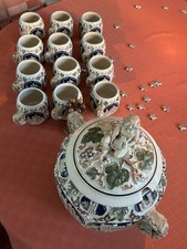 Bowleservice mit 12 Tassen 