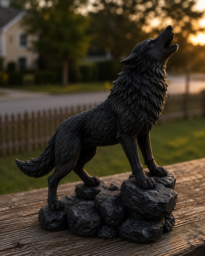 Majestätische heulende wolf - majestätische,