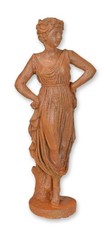 Eine rostige gusseisenfigur - rostige,