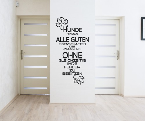Wandtattoo hunde gute - wandtattoo,