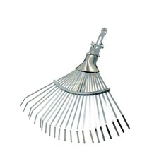 Laubbesen mit Schlaufe (Metall, verzinkt) verstellbar | Laubrechen, Fächerbesen