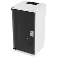 10 Zoll Netzwerkschrank 12HE 10" Wandgehäuse Serverschrank abschließbar Glastür