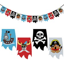 Piraten Girlande Banner Kinderzimmer Deko Jungs Kinder Geburtstag Piraten Party