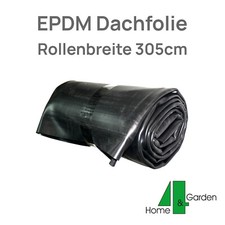 EPDM Dachfolie Rollenbreite 305cm Carport Garage Balkon Gartenhaus Dachbegrünung