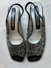 Peter Kaiser Damen Sling Pumps Gr. 40  6,5 Schlangenoptik *Neu*