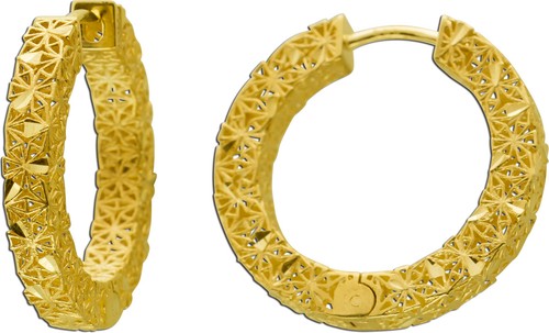 Creolen gelbgold 333 21mm - creolen,