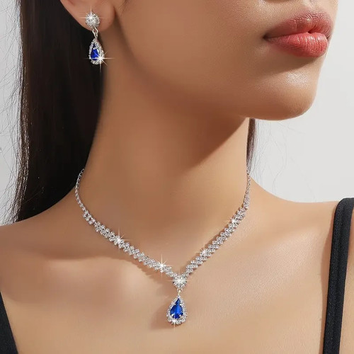 Halskette halsband ohrringe - halsband,