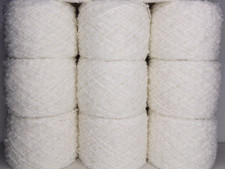 610 gr Weiss-Boucle Babywolle Softboucle Weich GARNPAKET Strickwolle Wollpaket