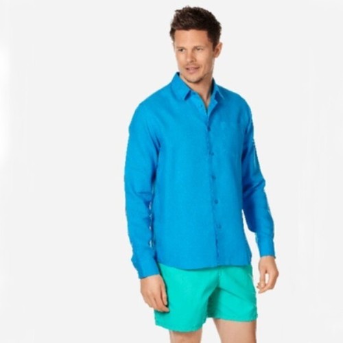 Vilebrequin herren leinenhemd - vilebrequin,