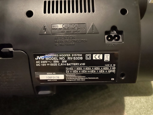 Jvc s3db - jvc, rv-s3db