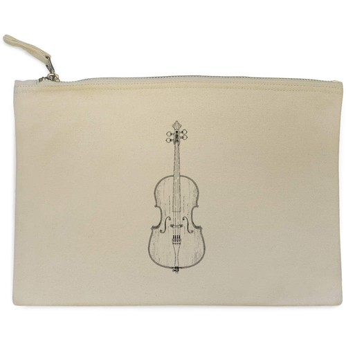 Canvas-Clutch/Zubehörkoffer