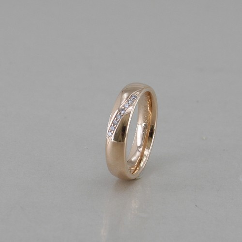 Ring 585 14k rotgold mit - ring, 8
