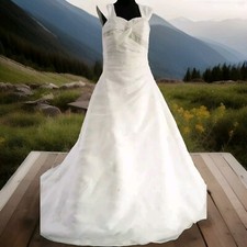 Markenkleid Pronovias Barcelona Edles Damen Braut Standesamt Abend Kleid  38 M 